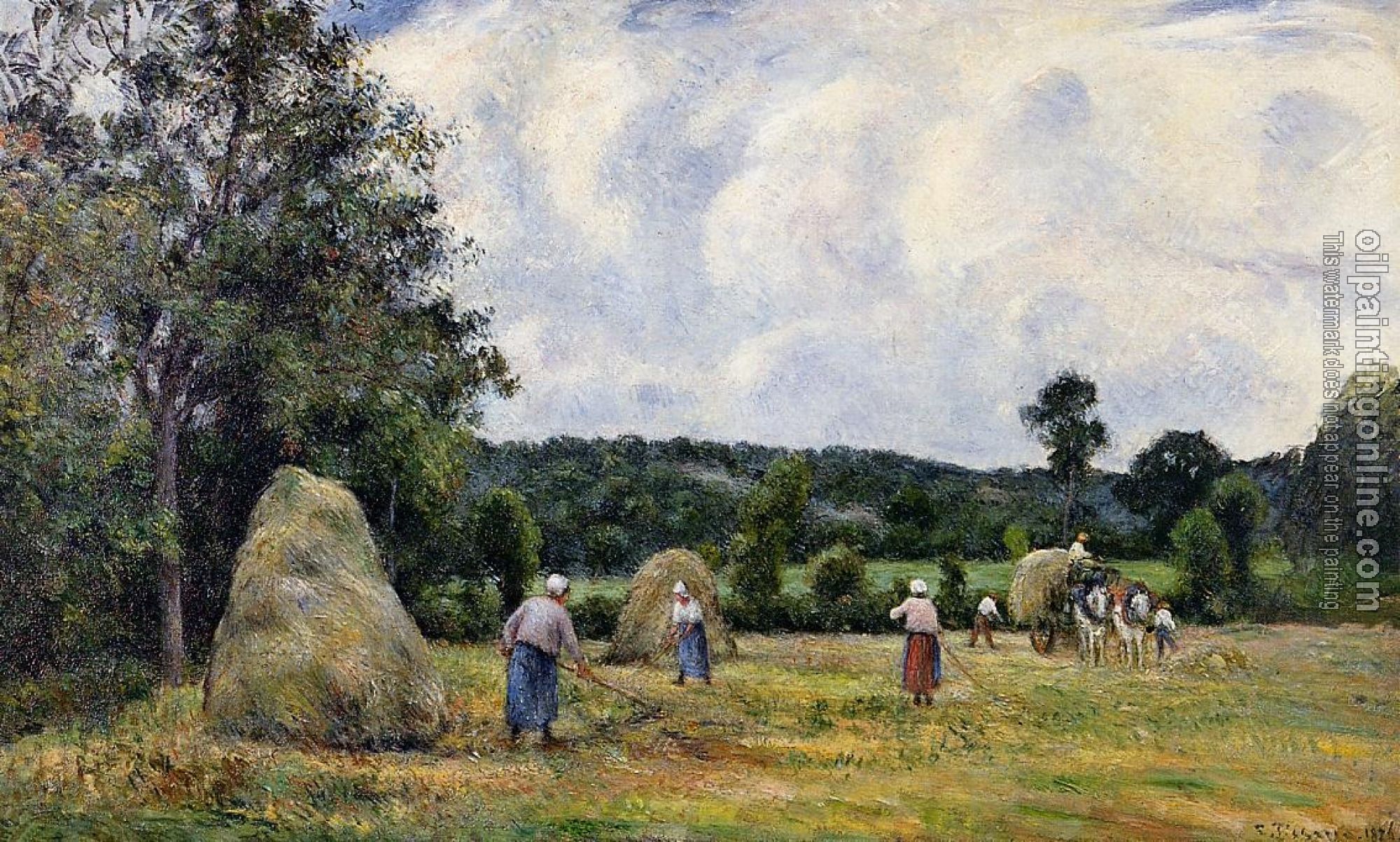 Pissarro, Camille - The Harvest at Montfoucault